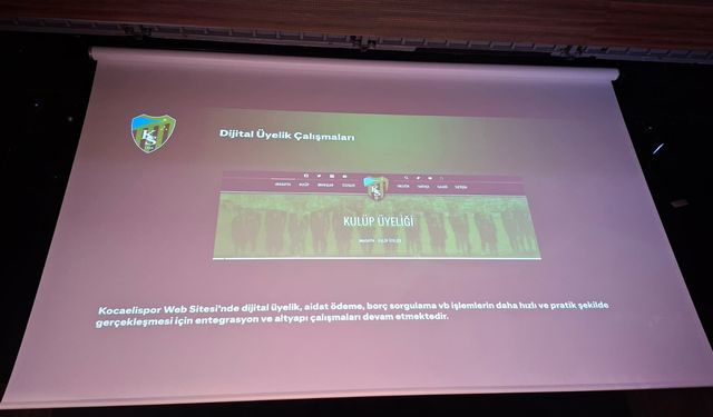 Kocaelispor'da Dijital Üyelik Dönemi Başlıyor