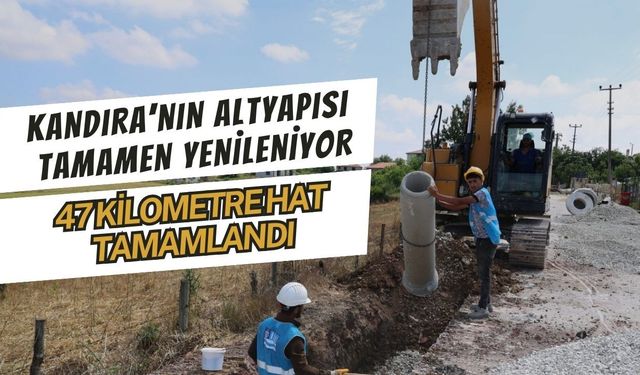 Kandıra’nın Altyapısı Tamamen Yenileniyor: 11 Ekip Sahada, 47 Kilometre Hat Tamamlandı!