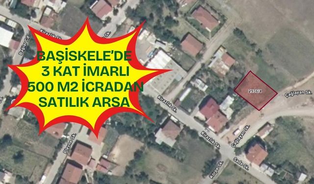 Başiskele'de 3 Kat Konut İmarlı 500 m² Arsa İcradan Satışa Çıkıyor! İşte Başvuru Tarihleri