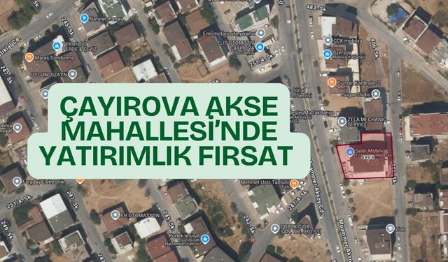 Çayırova Akse Mahallesi’nde Yatırımlık Fırsat! İcradan Satılık 6 Kat İzinli İş Merkezi Alanında Daire