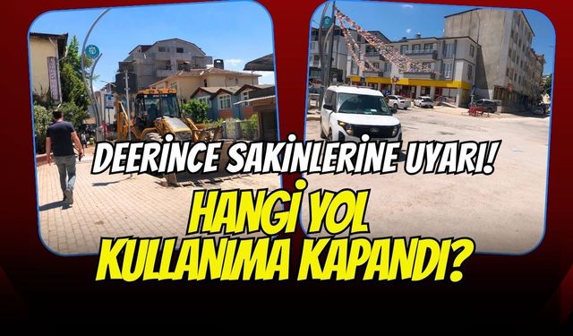 Derince Sürücüleri Dikkat! Hangi Yol Kullanıma Kapandı?