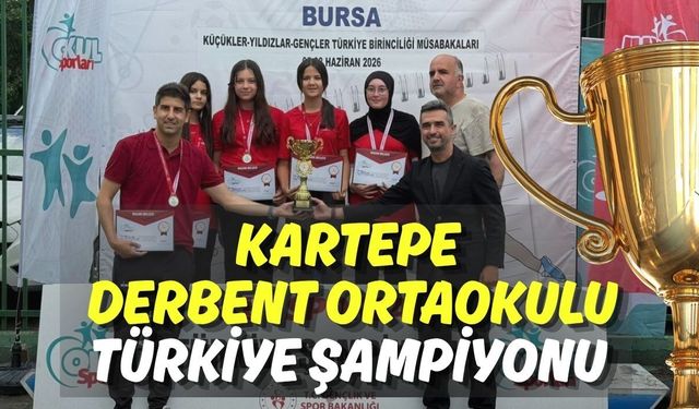 Kartepe Derbent Ortaokulu Türkiye Şampiyonu