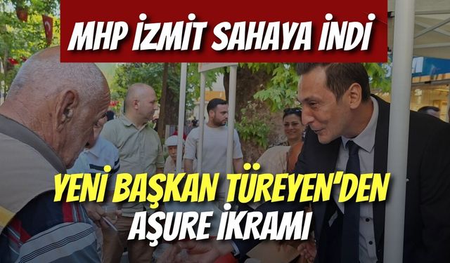 MHP İzmit Sahaya İndi: Yeni Başkan Türeyen’den Aşure İkramı