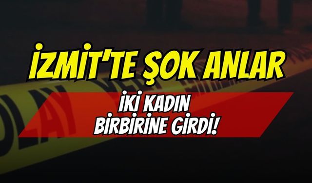 İzmit Halkevi Köprüsü'nde Şok Anlar: İki Kadın Üst Geçidin Ortasında Tekme Tokat Birbirine Girdi!