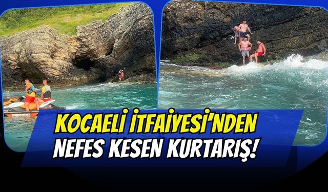 Kocaeli İtfaiyesi’nden Palamar Tepesi’nde Nefes Kesen Operasyon: 3 Vatandaş Son Anda Kurtarıldı
