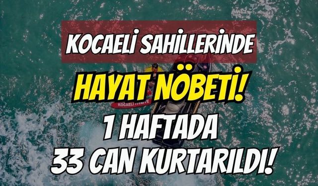 Kocaeli Kandıra Sahillerinde Hayat Nöbeti Başladı! KOSKEM Sezonun İlk Haftasında 33 Canı Kurtardı
