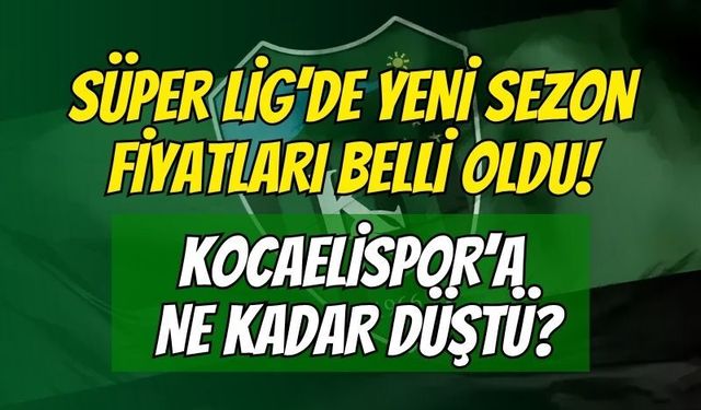Süper Lig'de Finansal Kartlar Yeniden Dağıtılıyor: Kocaelispor'un Yeni Sezon Harcama Limiti Belli Oldu!