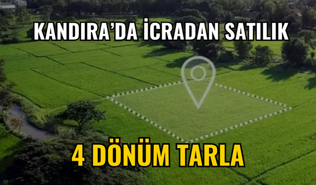 Kandıra'da İcradan Satılık 4 Dönüm Tarla