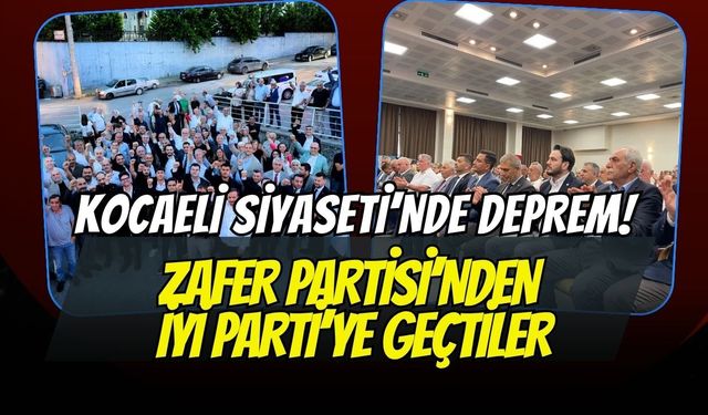 Kocaeli Siyasetinde Deprem: Zafer Partili İki İlçe Başkanı İstifa Edip İYİ Parti’ye Geçti!