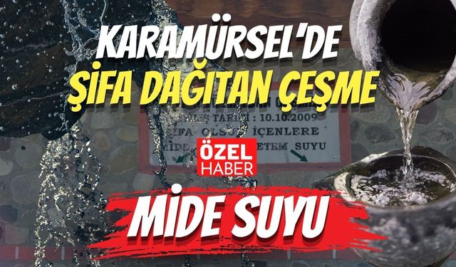 Karamürsel’de Şifa Dağıtan Çeşme; Mide Suyu