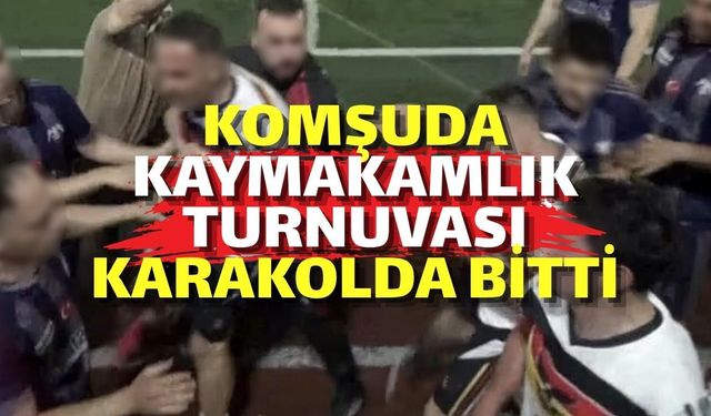 Komşuda Kaymakamlık Turnuvası Karakolda Bitti