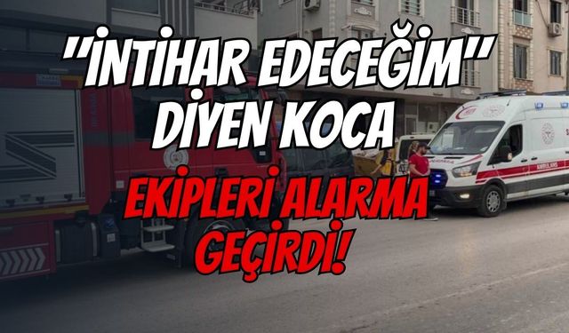 Körfez'de "İntihar Edeceğim" Diyen Koca Ekipleri Alarma Geçirdi! Gerçek Karakolda Ortaya Çıktı