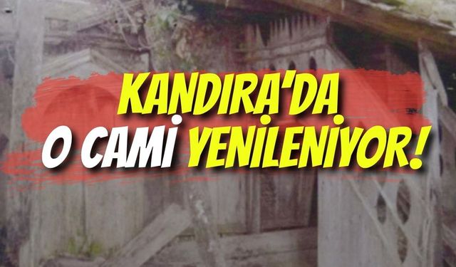 Kandıra’da O Cami Yenileniyor