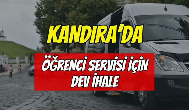 Kandıra'da Öğrenci Servisi İçin Dev İhale