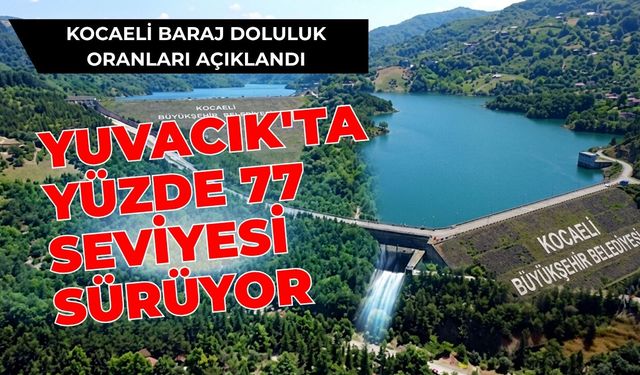 Kocaeli Baraj Doluluk Oranları Açıklandı: Yuvacık'ta Yüzde 77 Seviyesi Sürüyor