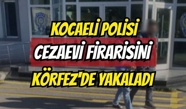 Kocaeli Polisi Cezaevi Firarisini Körfez'de Yakaladı