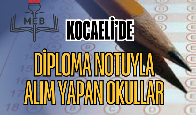 Kocaeli Liseleri Tercih Rehberi: Diploma Notuyla Alım Yapan Okullar