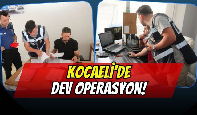 Kocaeli'de günübirlik ev ve araç kiralama firmalarına dev operasyon