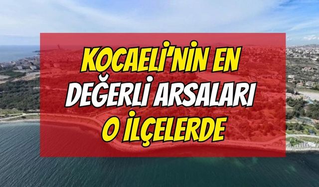 Kocaeli'nin en değerli arsaları o ilçelerde