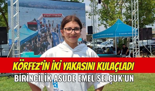 Körfezin İki Yakasını Kulaçladı, Birincilik Asude Emel Selçuk’un!