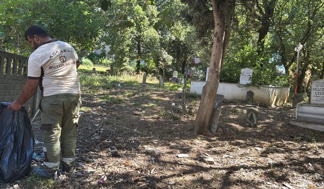 Kocaeli Büyükşehir’den Maneviyata Dokunan Hizmet: Derince Mezarlıklarında Kapsamlı Bakım