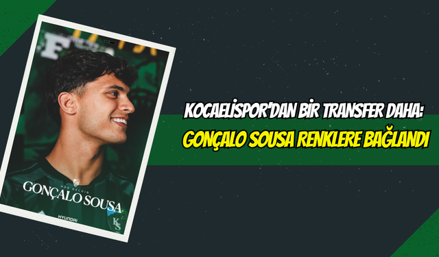 Kocaelispor’dan Bir Transfer Daha: Gonçalo Sousa Renklere Bağlandı
