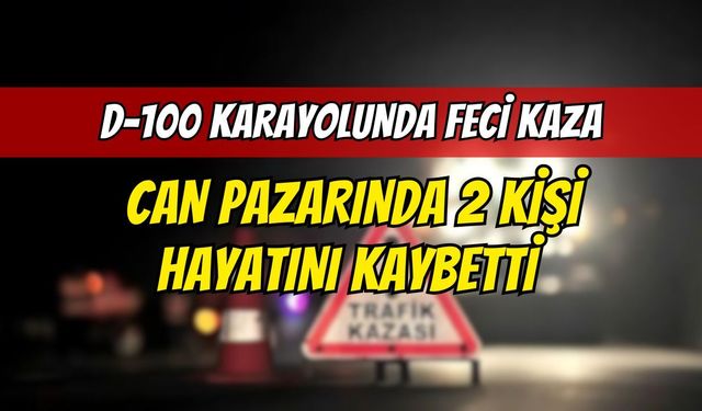 D-100 Karayolunda Feci Kaza: Can Pazarında 2 Kişi hayatını Kaybetti