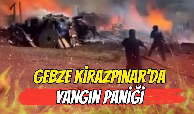 Gebze Kirazpınar'da Yangın Paniği