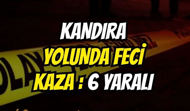 Kandıra Yolunda Feci Kaza: 6 Yaralı