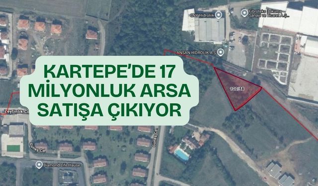 Kartepe’de 17 Milyonluk Arsa Satışa Çıkıyor