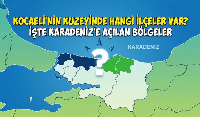 Kocaeli’nin Kuzeyinde Hangi İlçeler Var? İşte Karadeniz’e Açılan Bölgeler