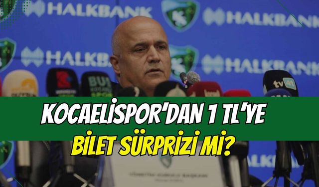 Kocaelispor’dan 1 TL’ye Bilet Sürprizi!