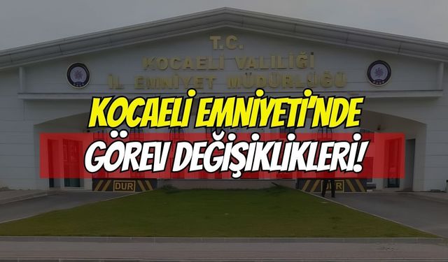 Kocaeli Emniyetinde 4 Terfi