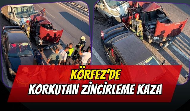 Körfez’de Zincirleme Kaza