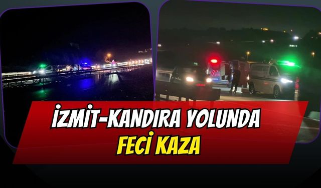 İzmit-Kandıra Yolunda Feci Kaza: Motosiklet Sürücüsü Bariyerlere Çarparak Hayatını Kaybetti