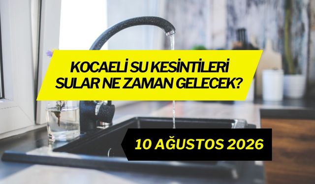Kocaeli’de 4 Mahallede Su Kesintisi