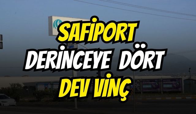 Safiport Derince’ye 4 Dev Vinç