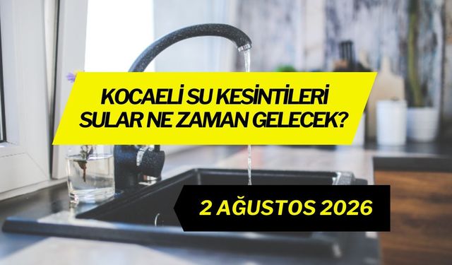 Gölcük Hamidiye'de Su Kesintisi