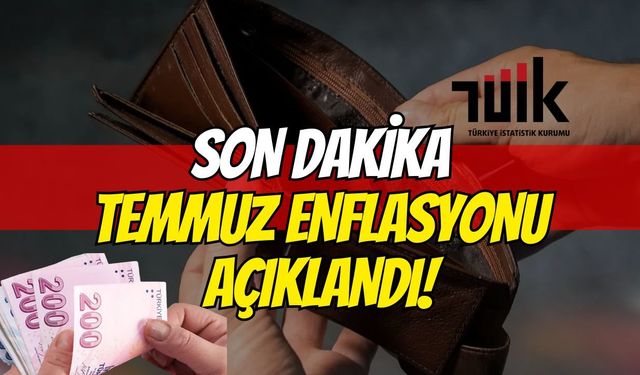 Son Dakika: Temmuz Enflasyonu Açıklandı