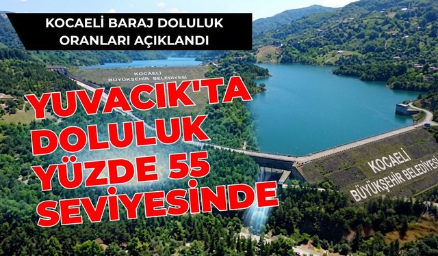 Kocaeli Baraj Doluluk Oranları Açıklandı: Yuvacık'ta Doluluk Yüzde 55 Seviyesinde