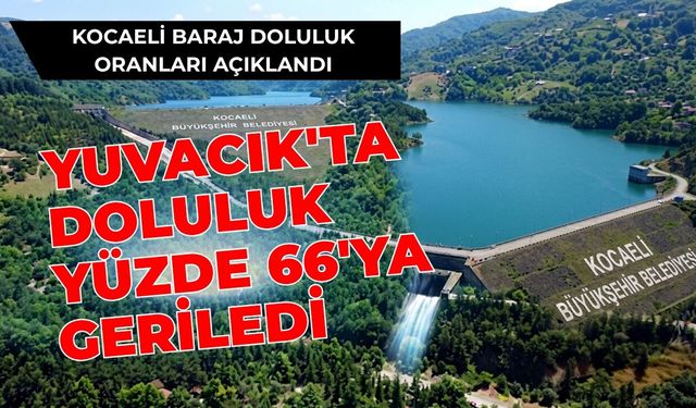 Kocaeli Baraj Doluluk Oranları Açıklandı: Yuvacık'ta Doluluk Yüzde 66'ya Geriledi