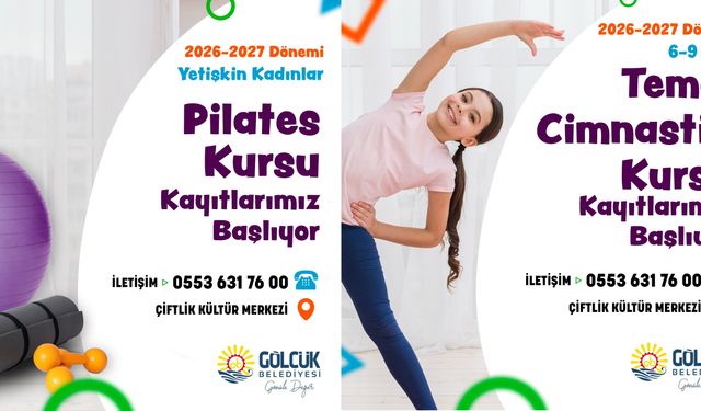 Gölcük’te Ücretsiz Pilates Ve Temel Cimnastik Kursu Kayıtları Başladı