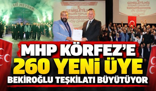 MHP Körfez’e 260 Yeni Üye: Bekiroğlu Teşkilatı Büyütüyor