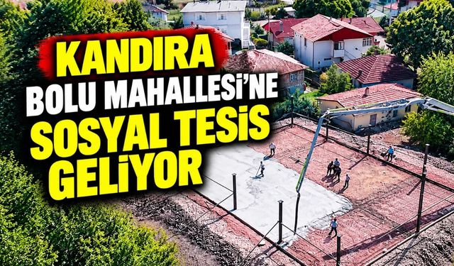Kandıra Bolu Mahallesi’ne 400 metrekarelik sosyal tesis geliyor
