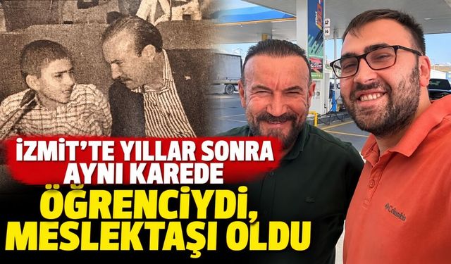 İzmit’te yıllar sonra aynı karede: Öğrenciydi, meslektaşı oldu