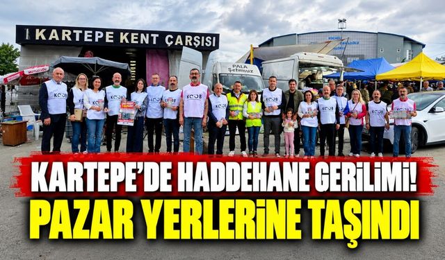 Kartepe’de haddehane gerilimi! Pazar yerlerine taşındı