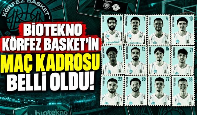 Biotekno Körfez Basket’in ilk maç kadrosu belli oldu
