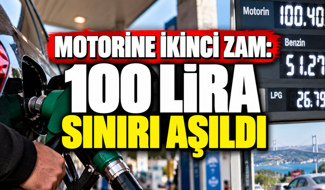 Motorine ikinci zam: 100 lira sınırı aşıldı
