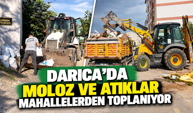 Darıca’da moloz ve atıklar mahallelerden toplanıyor