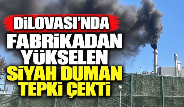 Dilovası’nda fabrikadan yükselen siyah duman tepki çekti